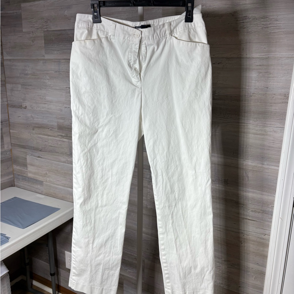 586 White StraightLeg Pants